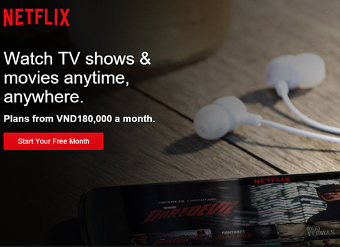 Dịch vụ truyền hình Internet Netflix cập bến Việt Nam