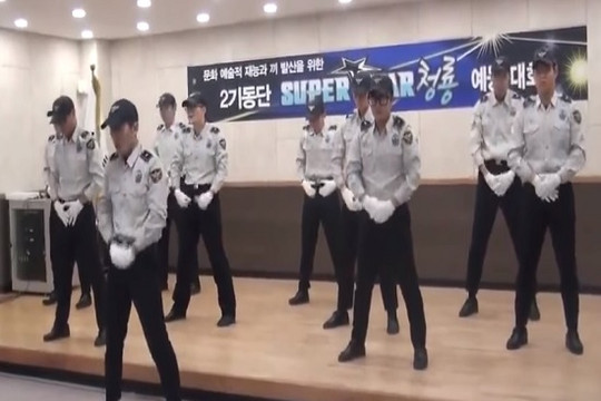 Cảnh sát Hàn Quốc ngẫu hứng nhảy "Bang Bang Bang" của Big Bang