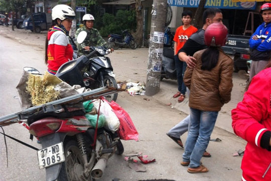 Gây tai nạn cho một phụ nữ rồi bỏ chạy
