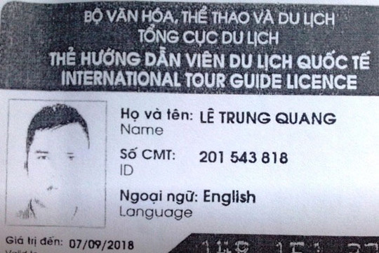 Hướng dẫn viên trốn vé ở Hội An đã đến cơ quan chức năng làm việc