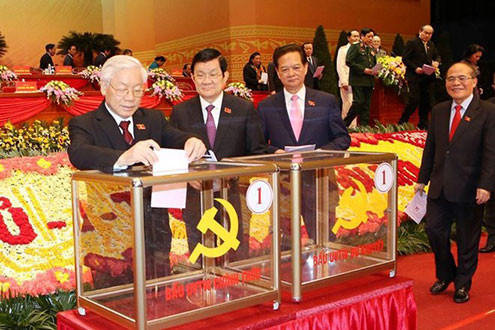 Cập nhật những hình ảnh bầu BCH Trung ương khóa XII