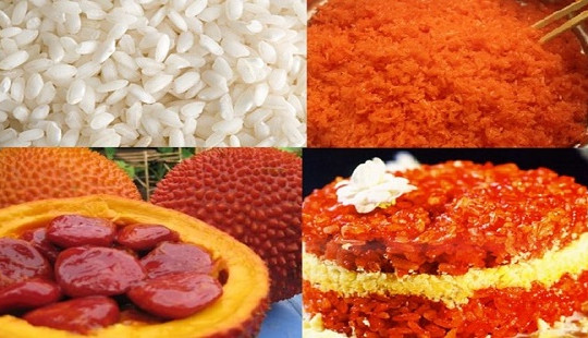 Cách nấu xôi gấc bằng nồi cơm điện cúng giao thừa