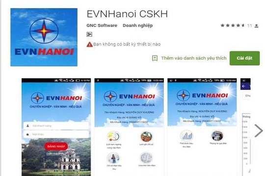 Dễ dàng tra cứu thông tin về điện bằng thiết bị di động