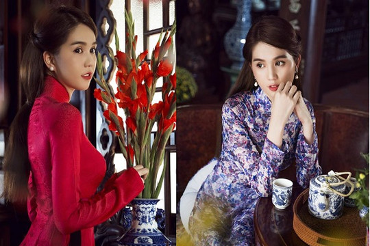 Ngọc Trinh lột xác thành "gái ngoan" trong bộ ảnh đón Tết Bính Thân 2016