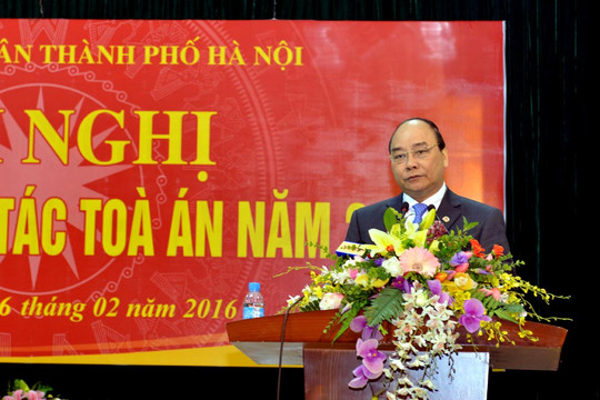 Tòa án hai cấp Thủ đô Hà Nội triển khai nhiệm vụ trọng tâm công tác năm 2016