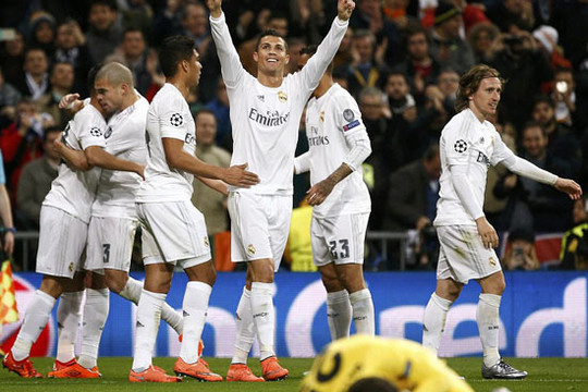Cận cảnh Real Madrid nhẹ nhàng vào tứ kết Champions League