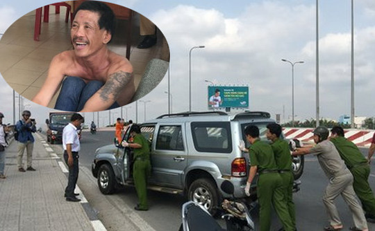 Hơn 30 mô tô Cảnh sát truy đuổi kẻ "ngáo đá" lái ô tô