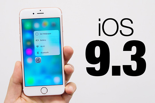 Apple tung bản vá iOS 9.3.1 dành cho thiết bị iOS 9.3