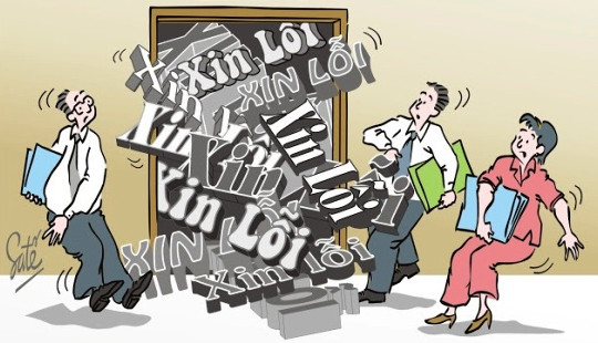 Xin lỗi: Nhận lỗi, đổ lỗi, có sửa lỗi?