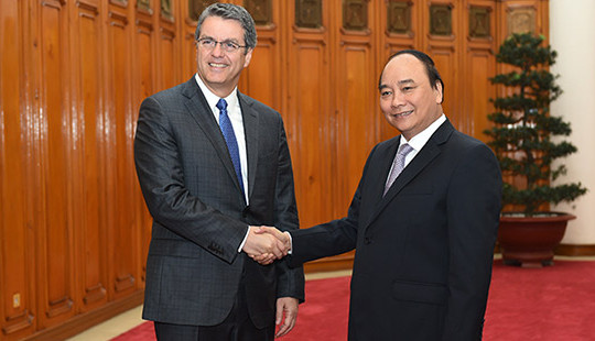 Thủ tướng Nguyễn Xuân Phúc tiếp Tổng Giám đốc WTO