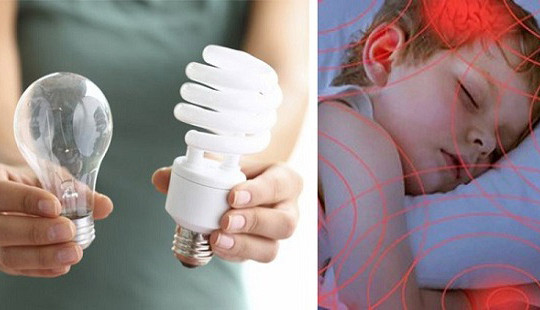 Bóng đèn tiết kiệm điện năng vỡ gây ảnh hưởng não, thận và gan