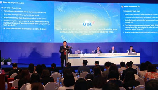 ĐHĐCĐ VIB 2016: VIB đặt mục tiêu tăng trưởng tín dụng 25% năm 2016