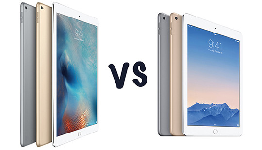 So kè nhanh iPad Pro 12,9 inch và iPad Air 2