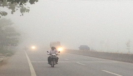 Nghệ An: Chìm trong sương mù dày đặc