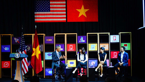Tổng thống Barack Obama giao lưu với cộng đồng doanh nghiệp trẻ