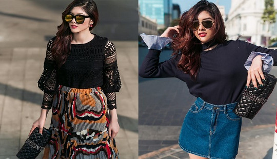 Diện đồ dạo phố đẹp và chất như Huỳnh Tiên