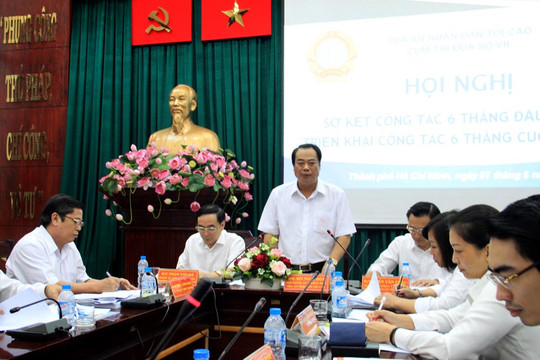 Cụm thi đua số VII Tòa án nhân dân sơ kết công tác thi đua 6 tháng đầu năm 2016