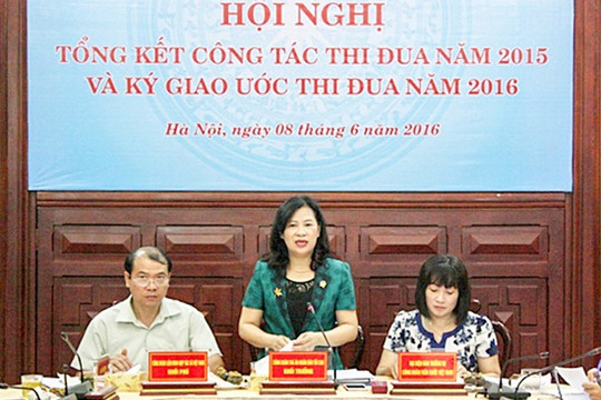 Khối thi đua số VII tổng kết công tác năm 2015 và ký giao ước thi đua năm 2016