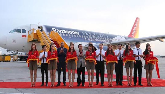 SKY Series của Panasonic cất cánh cùng máy bay Vietjet
