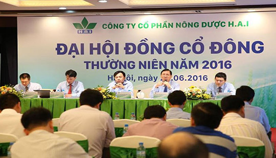 ĐHĐCĐ HAI: Mục tiêu doanh thu 1.600 tỷ đồng năm 2016