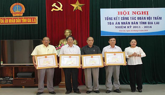 Đoàn Hội thẩm TAND tỉnh Gia Lai tổ chức Hội nghị tổng kết công tác nhiệm kỳ