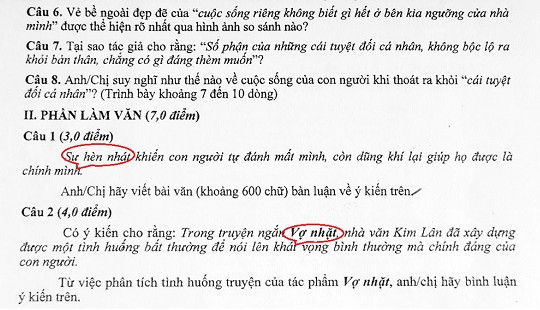 Lùm xùm lộ đề thi: Thí sinh hoang mang, Bộ nhanh chóng trấn an