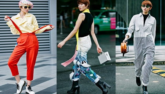 Kim Nhã đúng chuẩn "phá bỏ mọi giới hạn", khoe street style đầy màu sắc