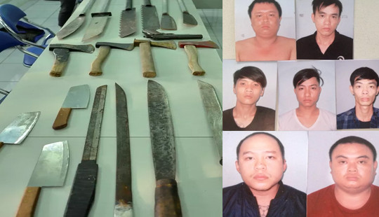 Triệt phá băng nhóm giang hồ làm bảo kê, thu nhiều vũ khí "nóng"