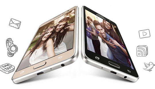 Samsung ra mắt smartphone tầm trung, sáng bóng, mặt sau giả da
