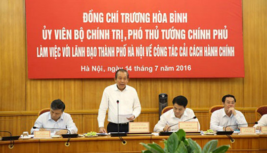 Hà Nội vẫn còn một bộ phận cán bộ nhũng nhiễu trong giải quyết thủ tục hành chính