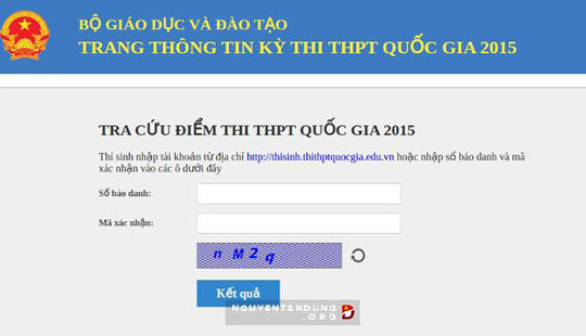 Các cụm thi Sở GD-ĐT địa phương công bố điểm thi THPT Quốc gia