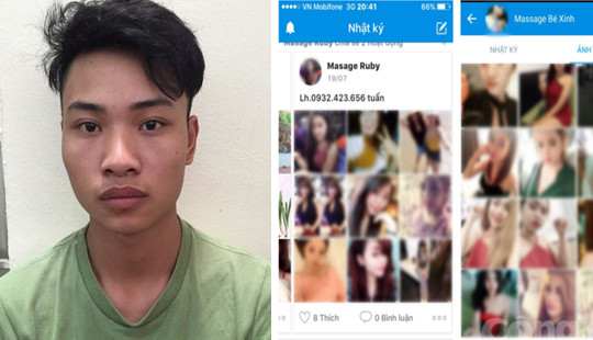Hai tú ông cầm đầu nhiều đường dây mua bán dâm trên mạng