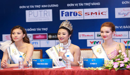 Người đẹp Trần Thị Thu Ngân đăng quang Hoa hậu bản sắc Việt toàn cầu 2016
