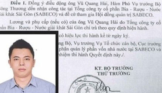 VAFI: Việc bổ nhiệm Vũ Quang Hải tại Sabeco là sai luật