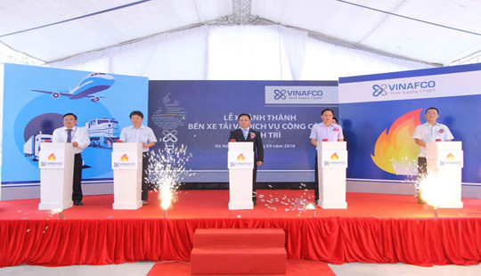 VINAFCO khánh thành bến xe tải và dịch vụ công cộng Thanh Trì