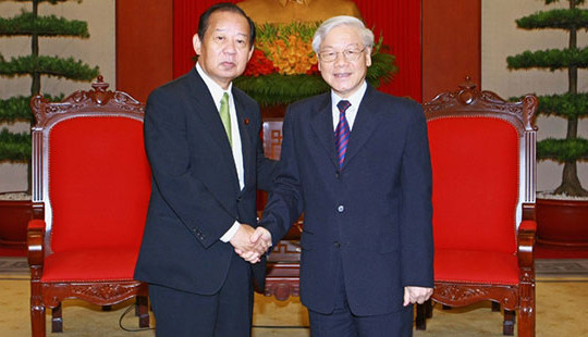 Lãnh đạo Đảng, Chính phủ tiếp Tổng Thư ký Đảng Dân chủ Tự do Nhật Bản