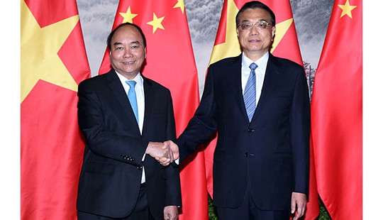 Hội đàm 2 Thủ tướng: Duy trì đại cục quan hệ Trung-Việt và hòa bình, ổn định ở Biển Đông