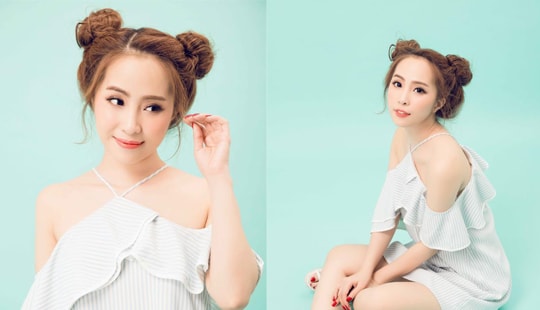 "Cá sấu chúa" Quỳnh Nga phát cuồng với trào lưu búi tóc Na Tra