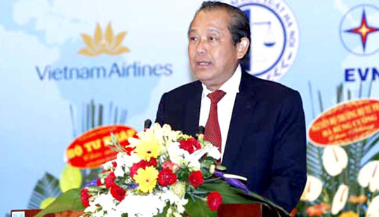 Phó Thủ tướng Trương Hòa Bình dự Đại hội thành lập Hội Luật quốc tế Việt Nam