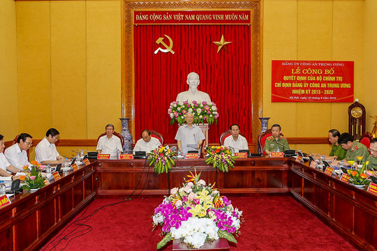 Tổng Bí thư: Đảng ủy Công an Trung ương phải thật sự là một tập thể đoàn kết, vững mạnh
