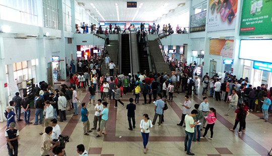 Ga Sài Gòn bán vé tàu Tết nguyên đán bắt đầu từ ngày 25/9