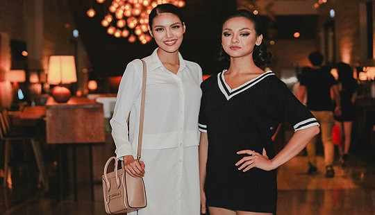 Lan Khuê, Mai Ngô say sưa luyện tập catwalk đến tận khuya
