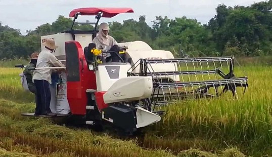 Thanh Hóa: Bắt 4 đối tượng cưỡng đoạt tài sản của các chủ máy gặt lúa
