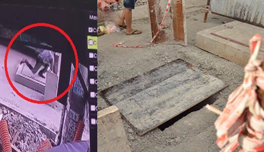Bắt xe buýt nam thanh niên vấp ngã lọt xuống hố ga tử vong