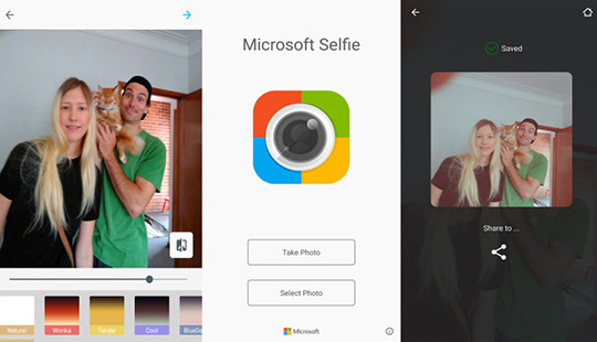 Microsoft Selfie cập bến chợ ứng dụng Google Android