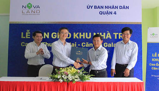 Novaland chính thức bàn giao khu nhà trẻ tại khu căn hộ Galaxy 9 cho Quận 4