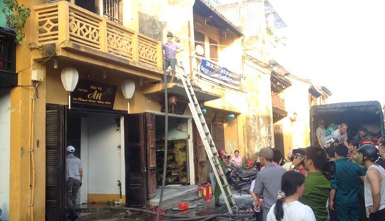 Quảng Nam: Một ngôi nhà cổ ở Hội An phát hỏa