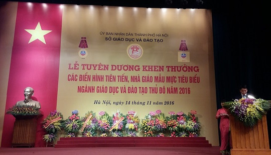 Hà Nội: Tuyên dương nhà giáo tiêu biểu năm 2016