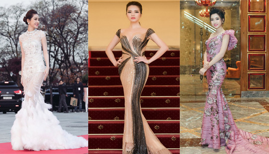 Chi Pu, Thụy Vân, Đỗ Mỹ Linh lộng lẫy với đầm đuôi cá nổi bật nhất tuần qua
