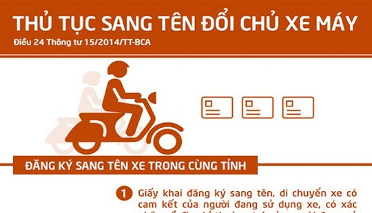 Mua xe cũ, muốn sang tên chính chủ phải làm thế nào?